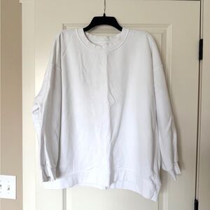 Lululemon Perfectly Oversized Crew.  Color: white